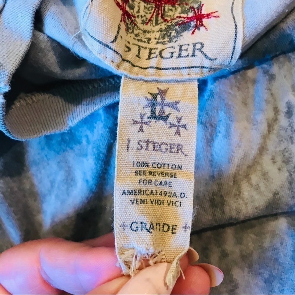 J. Steger Short Sleeve Destructed T-Shirt - Picture 15 of 16